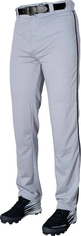 Rawlings Men's Piped Pants, Grey/Black, Small