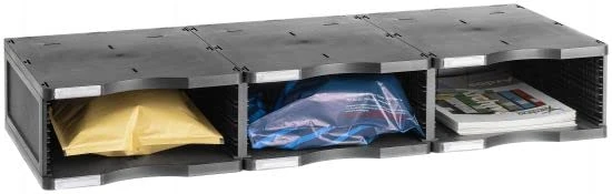 M-Office Atenea Jumbo Sustainable Module Product 100% Recycled and Recyclable Three Compartments DIN A4 Composed of 3 Bases and 1 Height