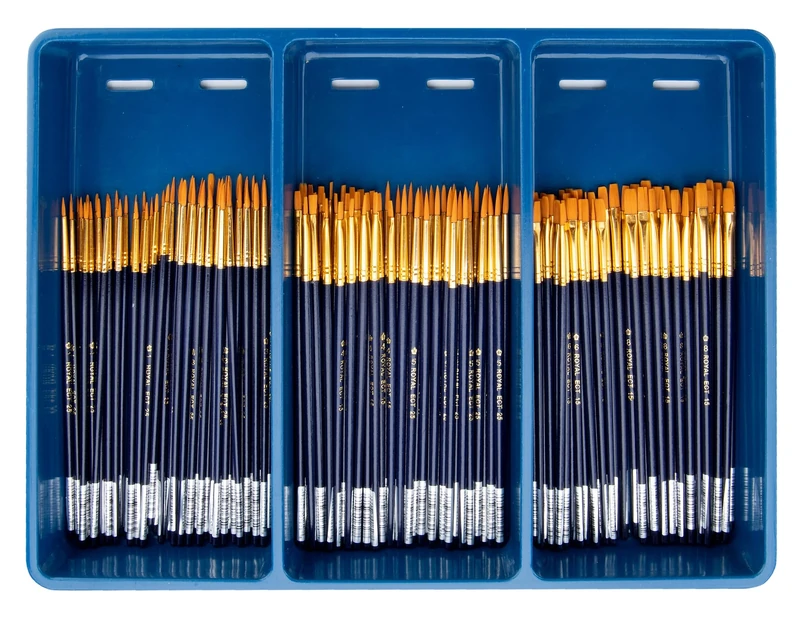 Royal & Langnickel TAKLON RND/SHD BOX ASST 6 SKU