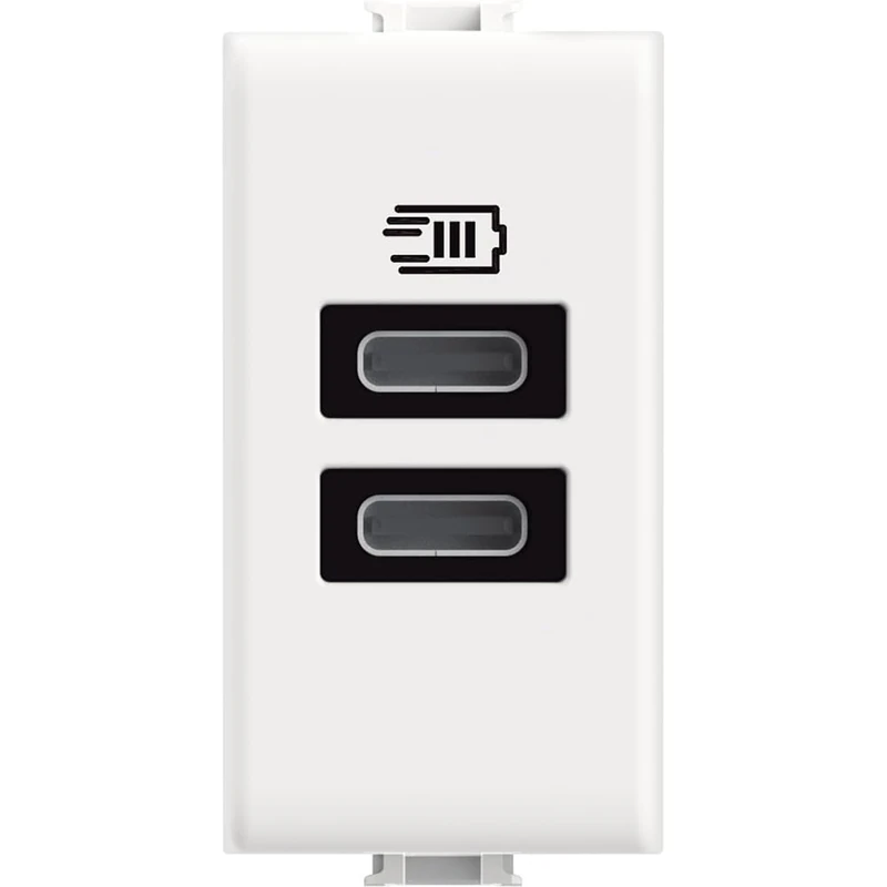 Bticino USB Charger - Two Type-C Inputs for Matix Plate