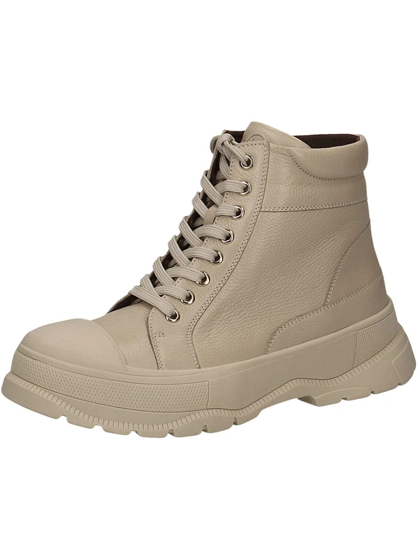 CAPRICE Women's ankle boots lace-up Climotion made of leather Platform Width G, Beige (Ecru Nappa), 8 UK - Image 1