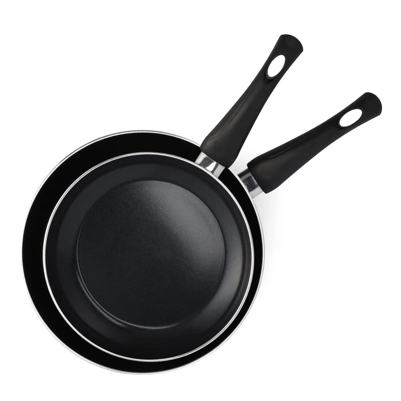 BK Brilliant Healthy Induction Ceramic Frying Pan Set (24 and 28 cm), Oven and Roasting Safe up to 160 °C, Durable and Professional, Dishwasher Safe, PFAS-Free, Black