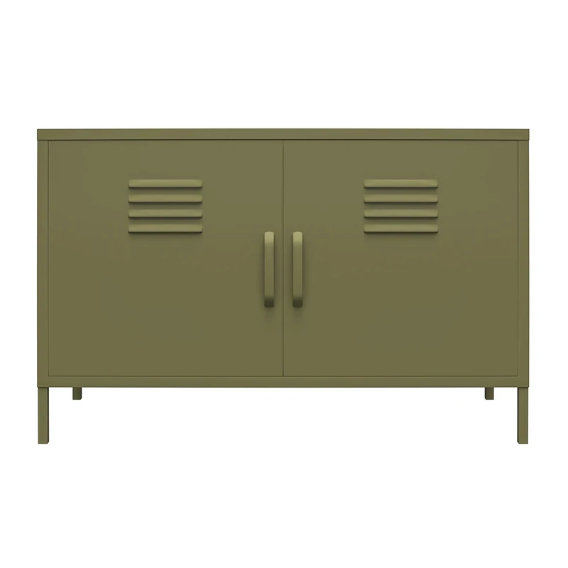 DHP Furniture Bradford 2 Door Metal Accent Cabinet Green