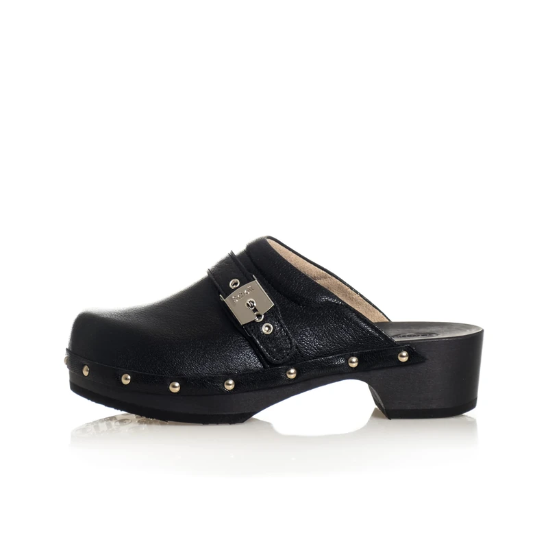 Scholl Women's Pescura Clog 50 Sandal, Black, 4 UK