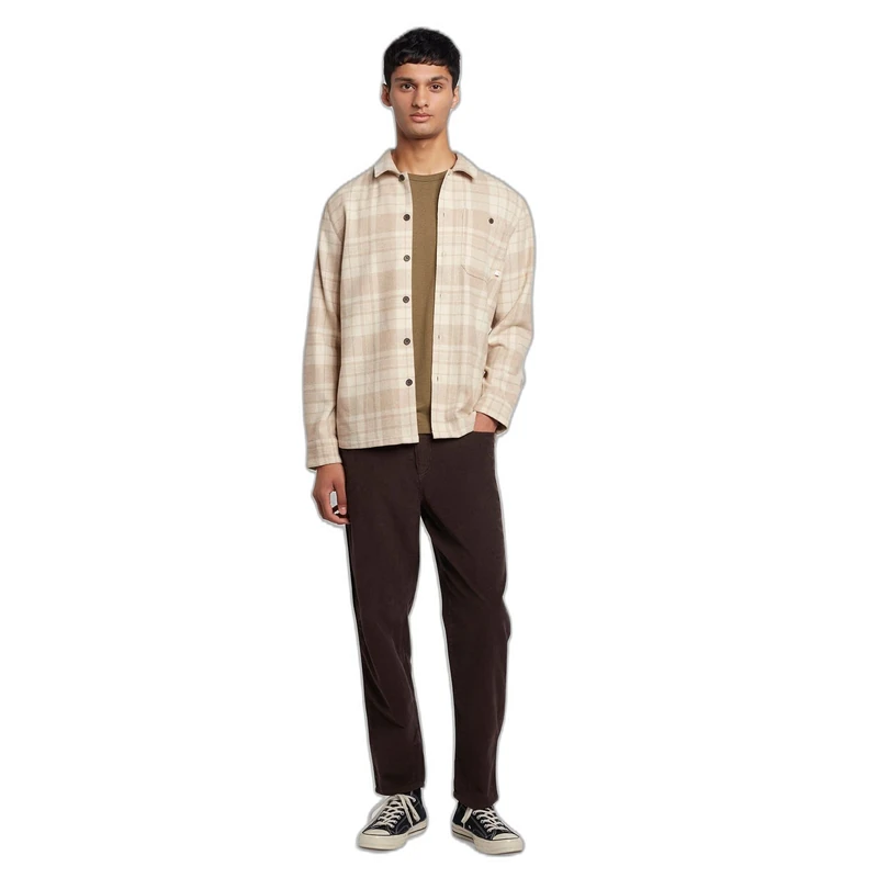 Farah - Men's T-Shirt, Danny Slim Fit Organic Cotton T Shirt, Green Khaki Marl, XS