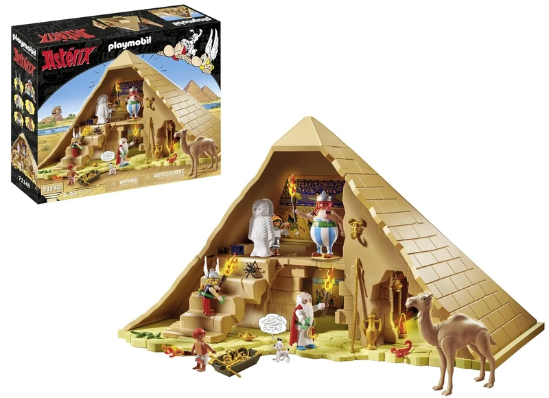 Playmobil 71148 Asterix: Pyramid of the Pharaoh, asterix collection play figures, Obelix, educational toy, fun imaginative role-play, playset suitable for children ages 5+[Exclusively on Amazon]