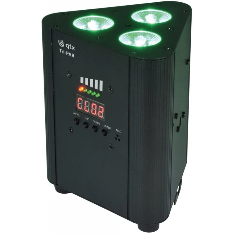 QTX | Portable Tri-PAR Uplighter with Rechargeable Battery