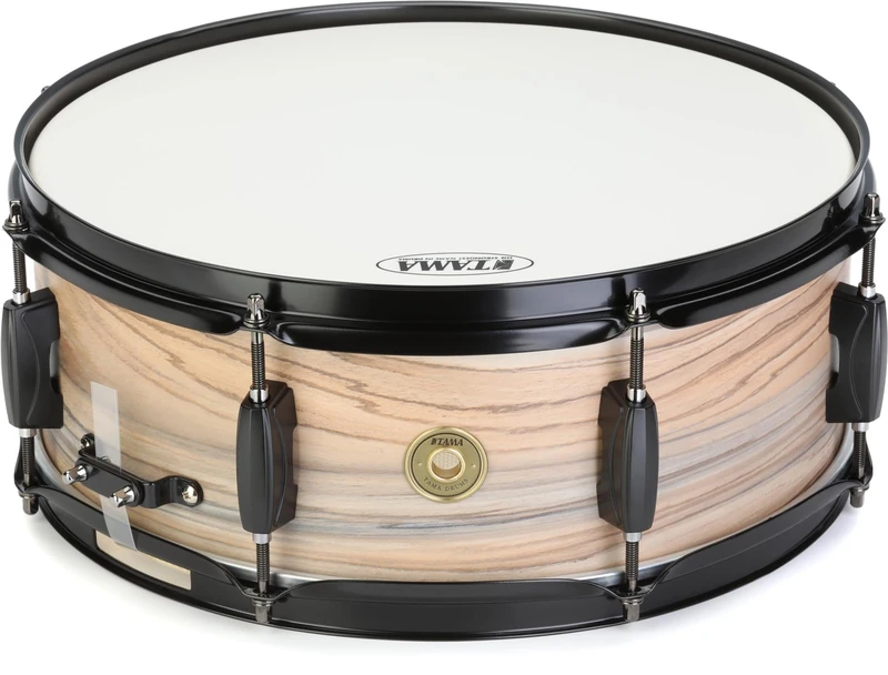 Tama WP1455BK-NZW Woodworks Natural Zebrawood Snare Drum 14 x 5.5 Inch