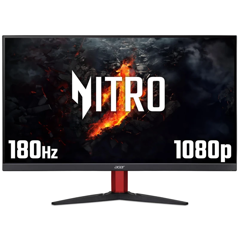 acer Nitro KG272S3bmiipfx 27 inch Gaming Monitor - Full HD (1920x1080), 180Hz, FreeSync Premium, 0.5ms, HDR 10, HDMI 2.0, DP 1.2, Black