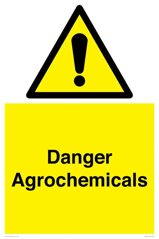 Danger Agrochemicals Sign - 400x600mm - A2P