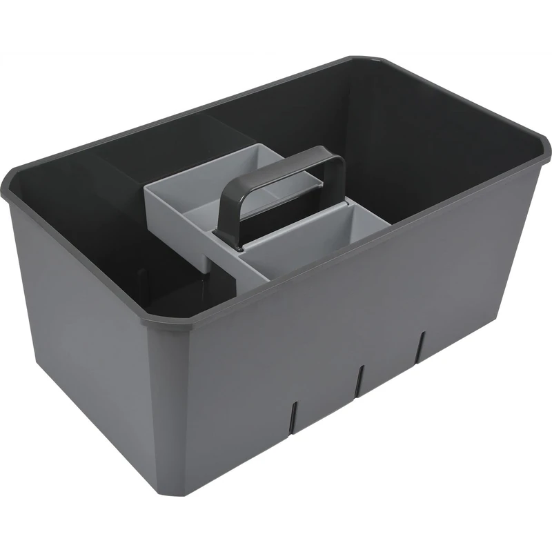 VAUTH-SAGEL Toolbox organiser for all VS Envi waste bins, waste separation system with dimensions 230 x 382 mm, plastic lava grey - Image 1