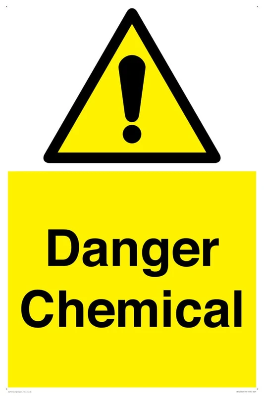 Danger Chemical Sign - 400x600mm - A2P - Image 1