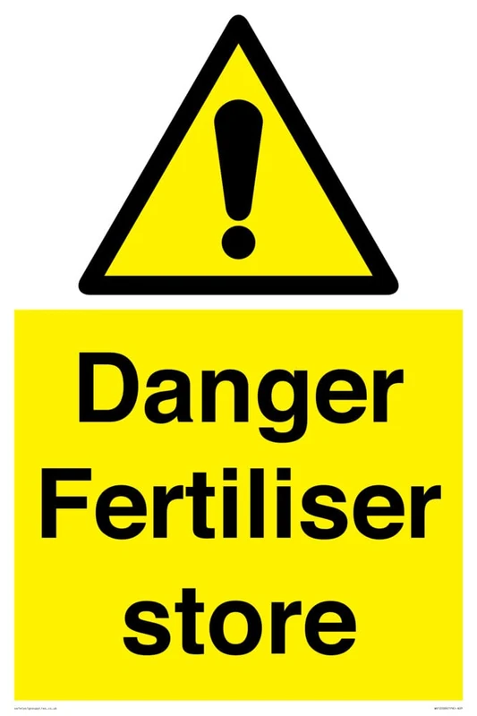 Danger Fertiliser store Sign - 400x600mm - A2P