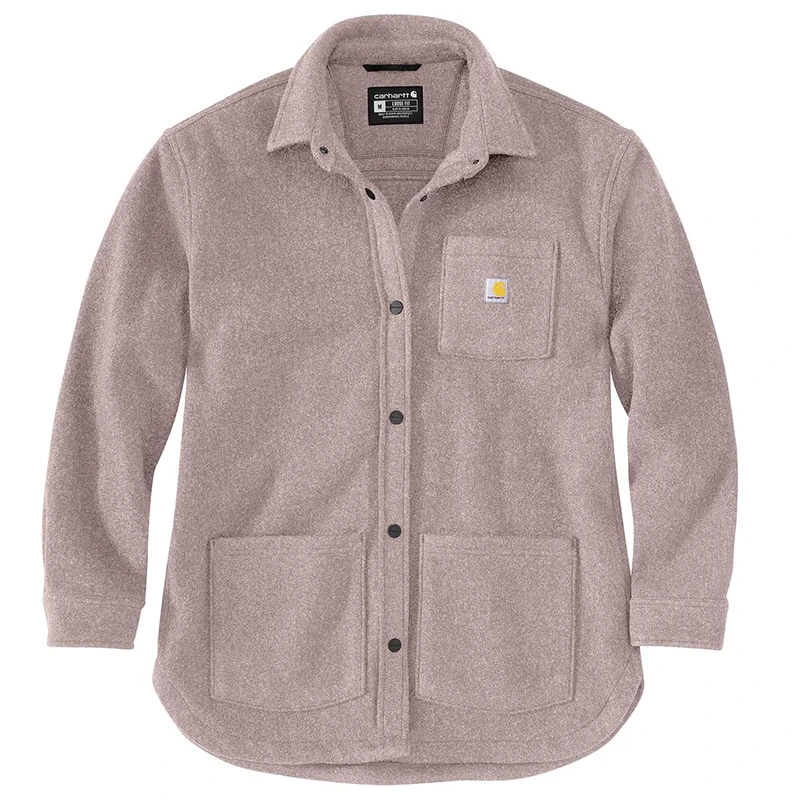 Carhartt Women's Transition Jacket Wool Blend Overshirt, Mink, M