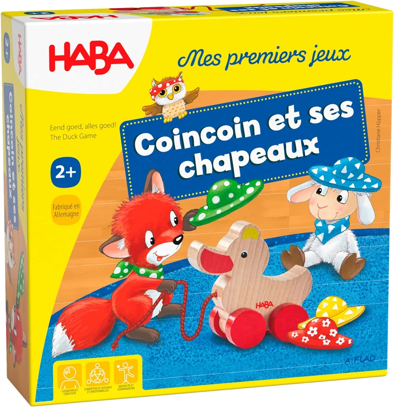 HABA First Coincoin and His Hats Society Child - A Game of Filing and Observation - 2 Years - 307052, 307052, Colourful