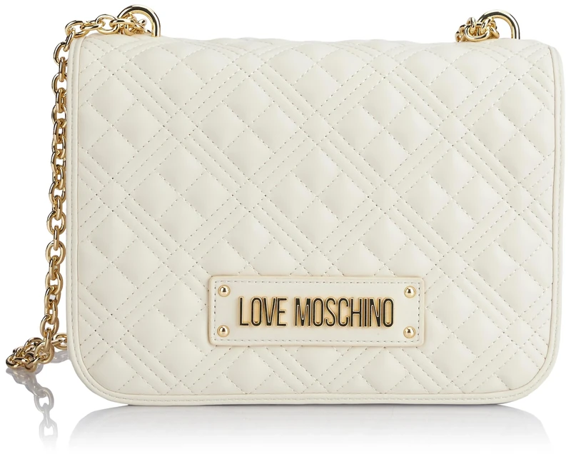 Love Moschino Women's jc4000pp1i Shoulder Bag, White, 26X19X7