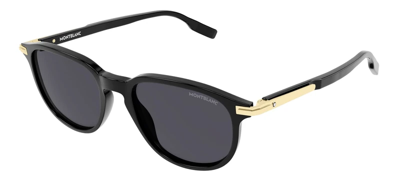 MONTBLANC MB0276S Black/Smoke 52/19/145 men Sunglasses - Image 1