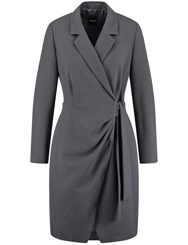 Taifun Women's 480411-11351 Casual Dress, steingrau, 10