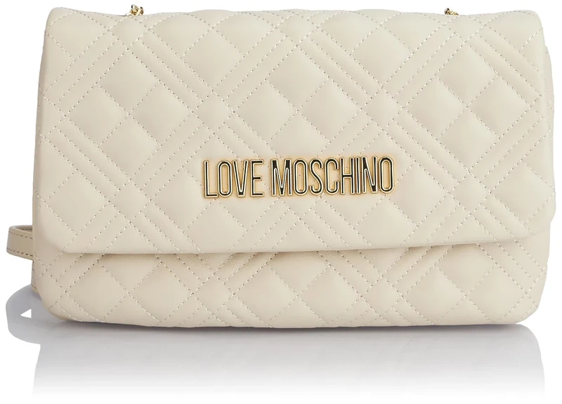 Love Moschino Women's jc4097pp1i Shoulder Bag, White, 14X22X5