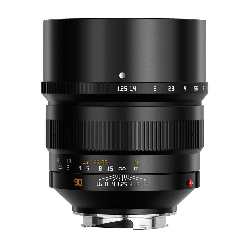 TTArtisan 90mm F/1.25 Metal Bodied Lens Compatible with Fuji GFX Mount - Black