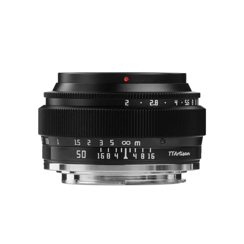 TTArtisan 50mm F2 Metal Bodied Lens Compatible withM43 Mount (Full Frame) - Black