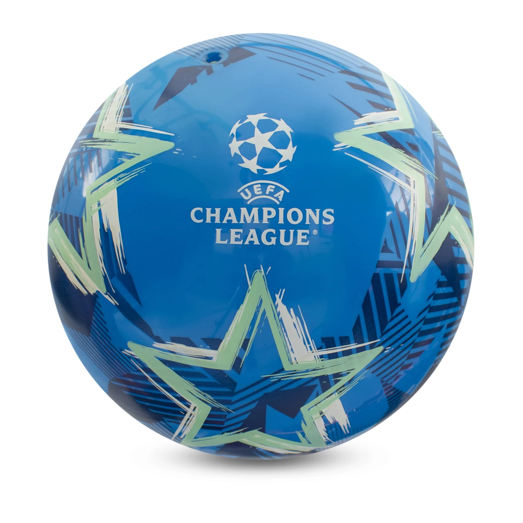 Hy-Pro Officially Licensed UEFA Champions League Play Ball, 9 Inch, Flyaway, Merchandise, Collectible For Kids and Adults, Great Football Gift Idea, Blue