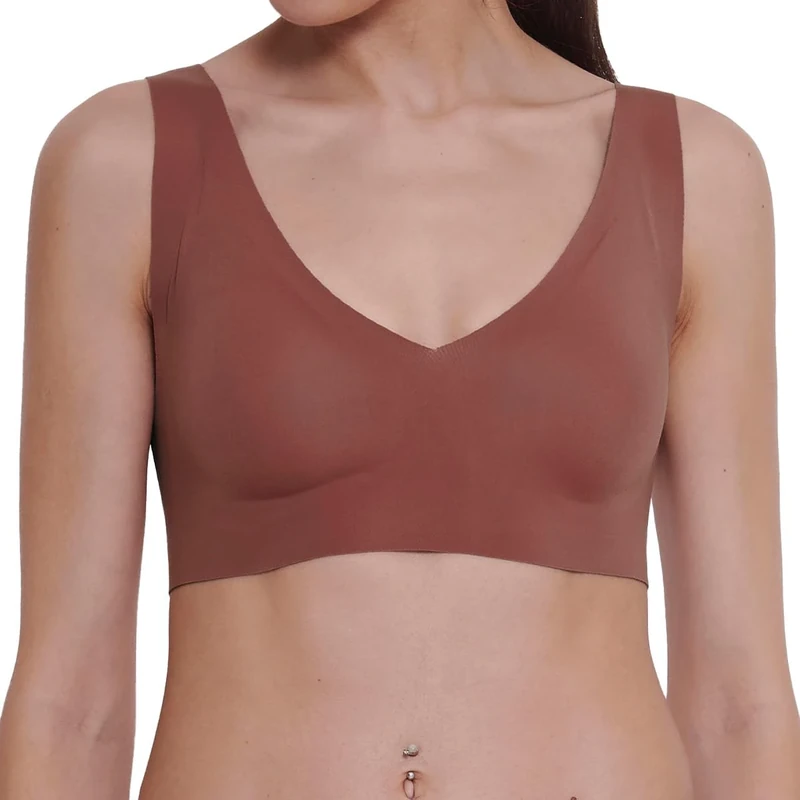 Sloggi Women's ZERO Feel 2.0 Bralette, BURNT HENNA, L