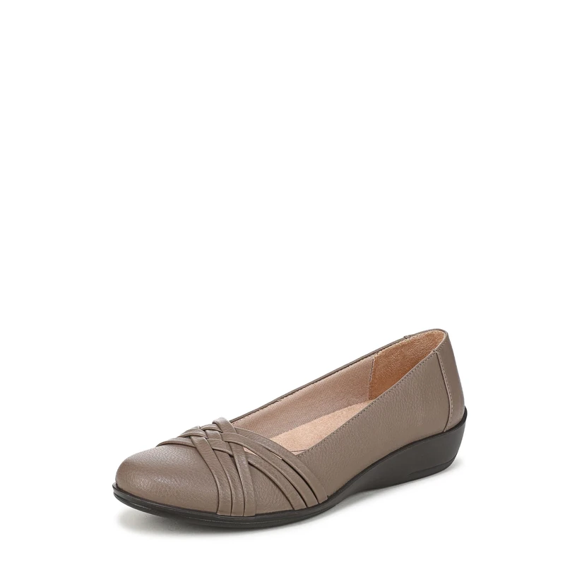 LifeStride Women's Incredible Ballet Flat, Taupe, 9 UK