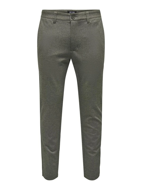 ONLY & SONS Men's Trousers, Teak, 33 W/30 L