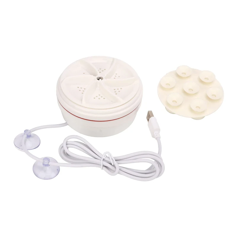 soobu Mini Ultrasonic Washer - Fixed Suction Cup, 18W Motor