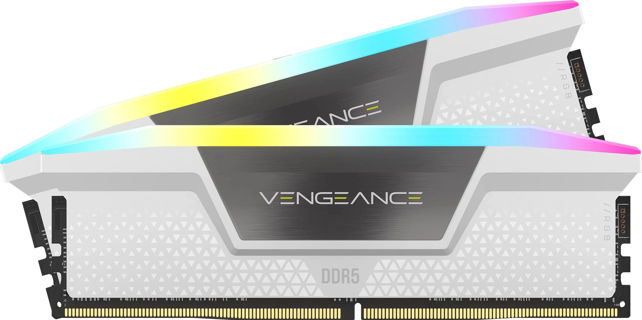 CORSAIR VENGEANCE RGB DDR5 RAM 64GB (2x32GB) 6000MHz C40-40-40-77 1.35V Intel Optimised Computer Memory (iCUE Compatible, Fast Performance, Intel® XMP 3.0 Profiles) White