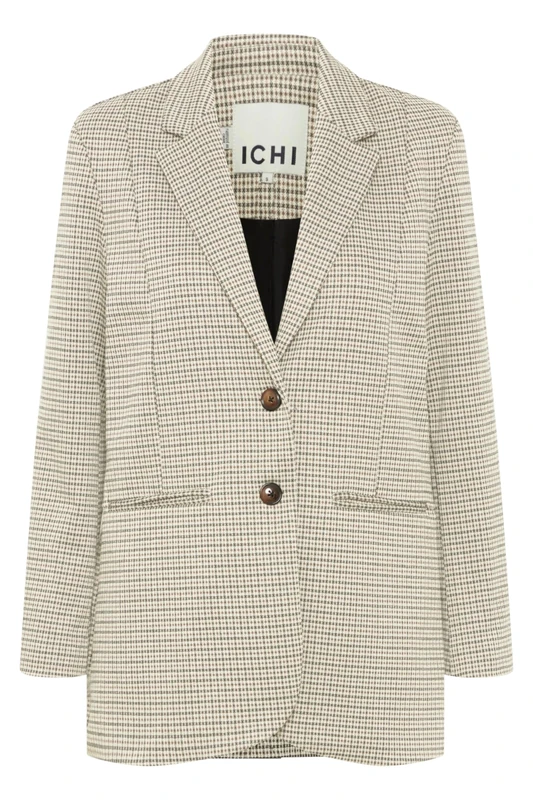 ICHI Women's Ihkate Cameleon Oversize Bl Business Casual Blazer, Sandshell (130907), 10