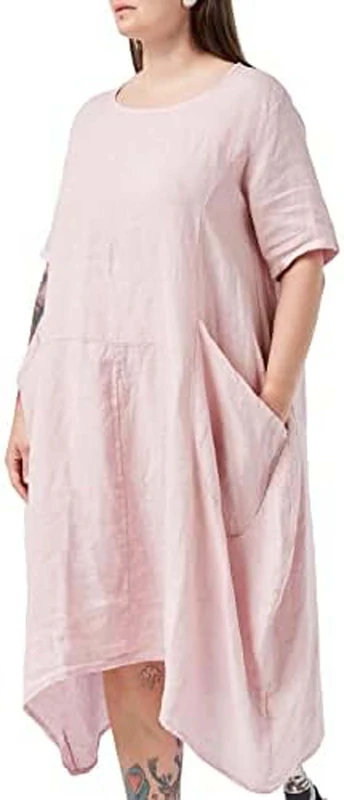 Bonateks Women's Bdlsc100279-n Casual Dress, Beige, 16