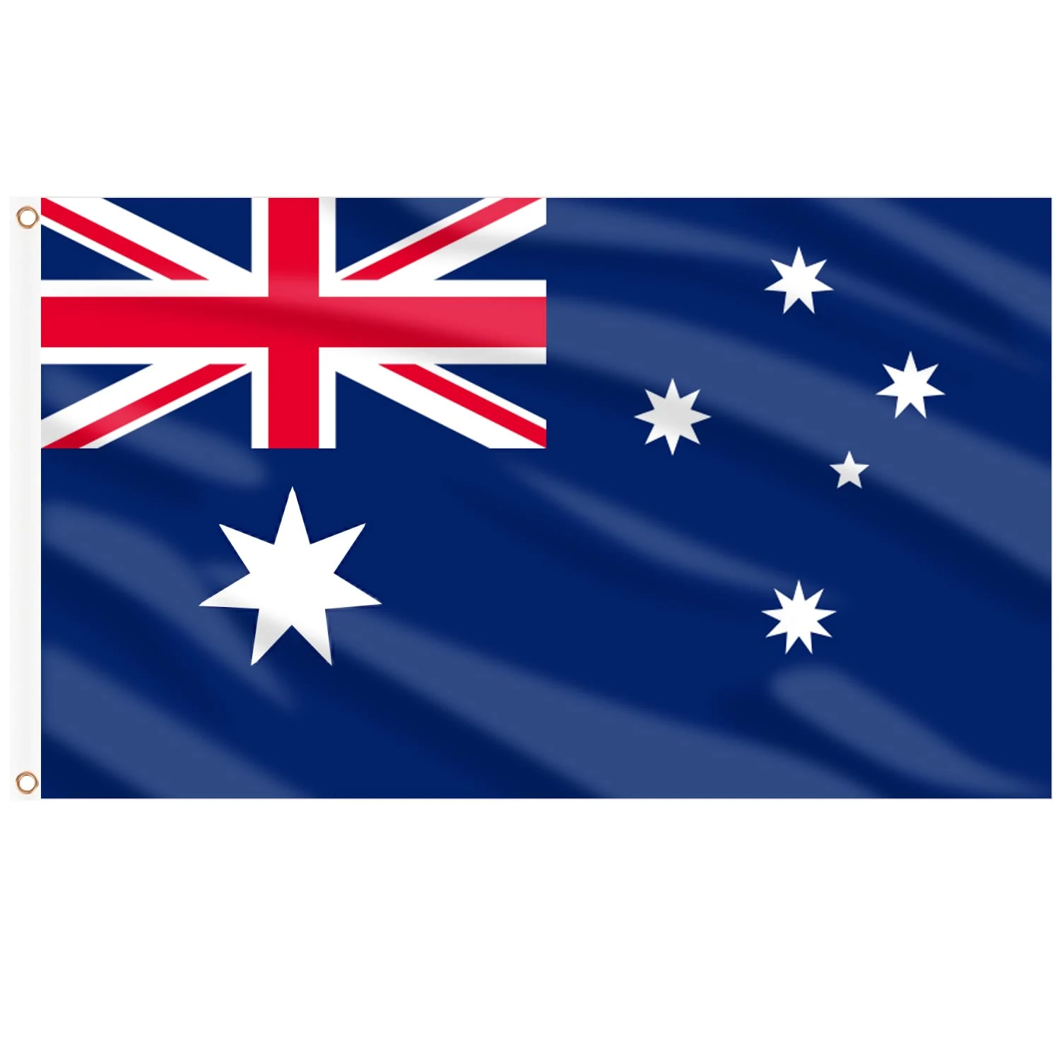 AhfuLife Australian Flag 5ft x 3ft for Party Decorations, 1Pcs Large Australia Flags Double Side with Brass Eyelets for Eurovision World Cup Football Garden Street Party Decorations