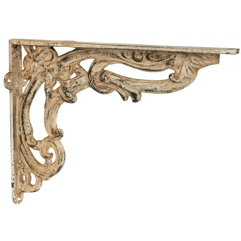 Biscottini Cast Iron Shelf Support | Hand Finish Wall Shelf Brackets | Heavy Duty Shelf Brackets | Shelf Bracket