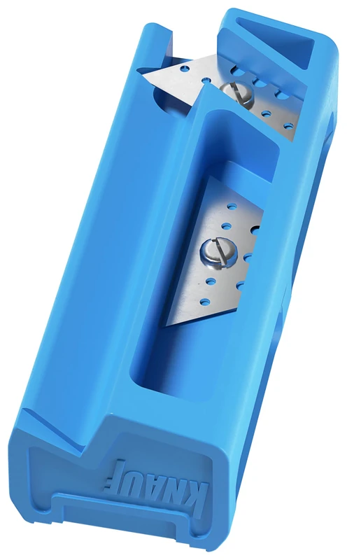 Knauf for 22° and 45° Angles - Plaster Planer with Robust Metal Frame for Accurate Chamfering of Plaster Fibre Panels, Drywall Planer with Double Blade Edge Planer - Image 1