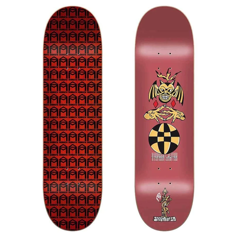 Jart Lawyer Smug 8.1"x32" Sk8mafia Deck Skateboard, Adults Unisex, Multicoloured (Multicoloured), One Size