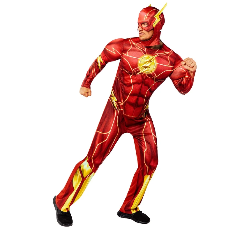 amscan 9915761 - Men's Official DC Comics the Flash Movie Adults Fancy Dress Costume Size: Large