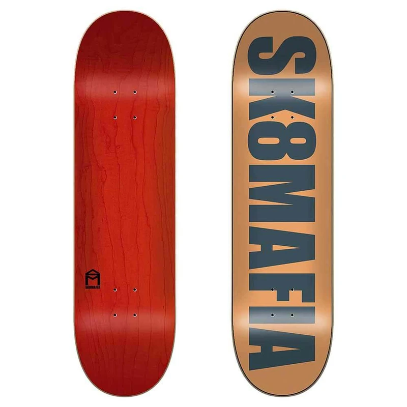 Jart OG Logo Matte Orange 8.3"x32" Sk8mafia Deck Skateboard, Adults Unisex, Multicoloured (Multicoloured), One Size