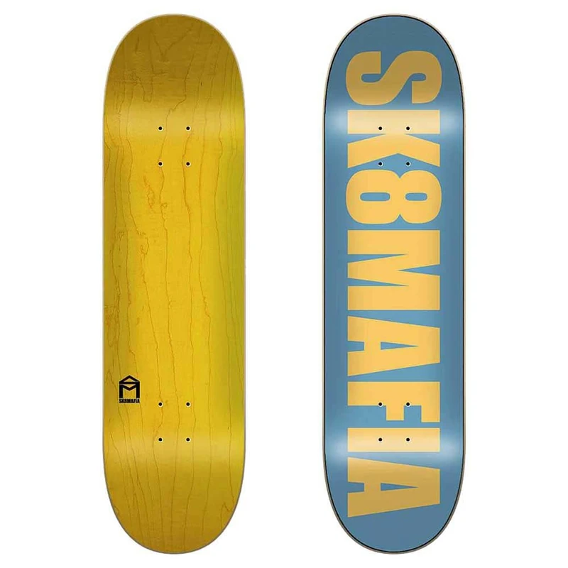 Jart OG Logo Matte Blue 8.25"x32" Sk8mafia Deck Skateboard, Adults Unisex, Multicoloured (Multicoloured), One Size