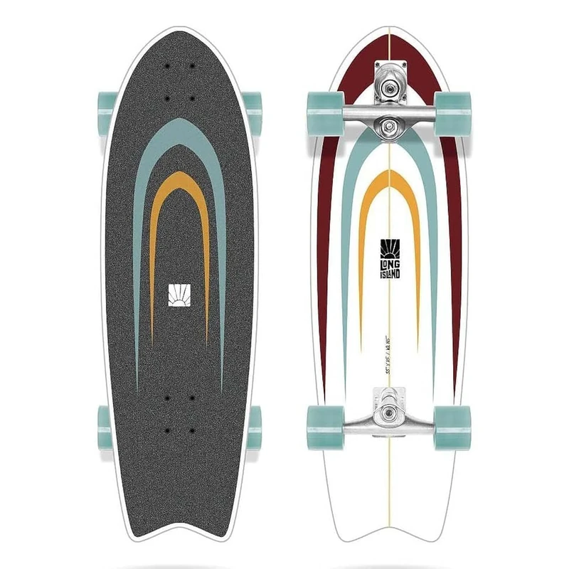 Jart Surf Somo 33"x10"x19.5" Long Island Surfskate Skateboard, Adults Unisex, Multicoloured (Multicoloured), One Size