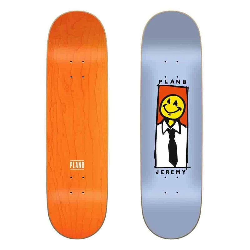 Jart Smiley Face Wray 8.625"x32.125" Plan B Deck Skateboard, Adults Unisex, Multicolor (Multicolor), One Size