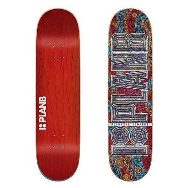 Jart Aboriginal 8.25"x31.77" Plan B Deck Skateboard, Adults Unisex, Multicoloured (Multicoloured), One Size