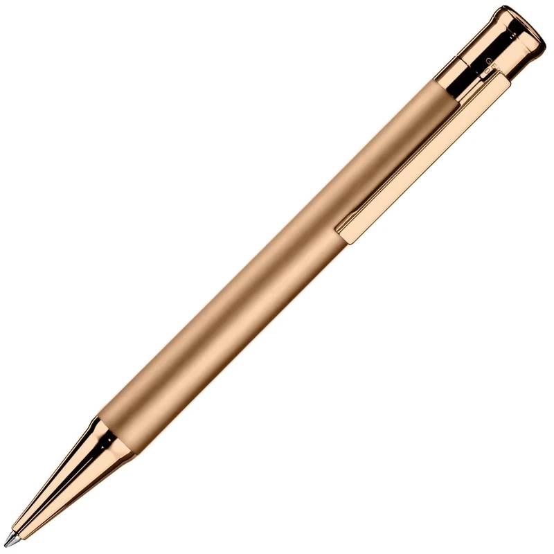 Otto Hutt 001-11606 - Design 04 Ballpoint Pen in Rose Gold, Made of Metal, Length 13.3 cm, Diameter 10.8 mm
