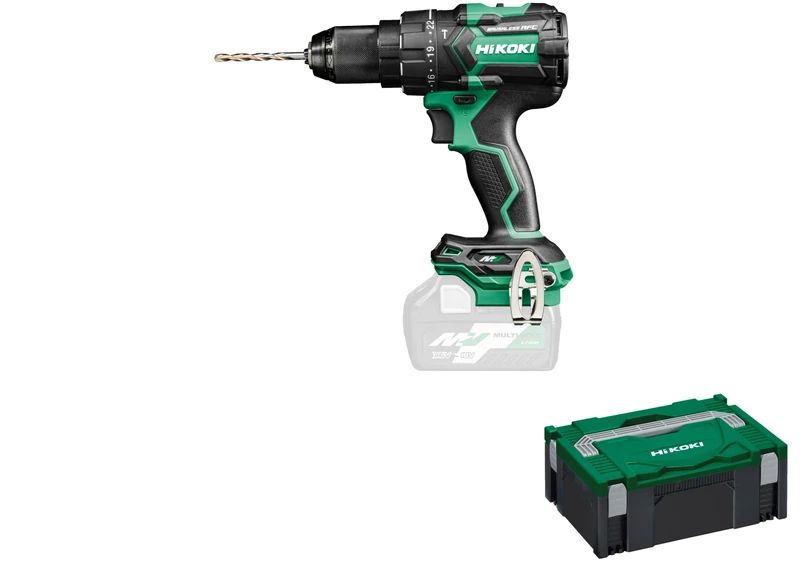 HiKOKI DV36DCW2Z 36V Cordless brushless Driver Drill with 155 Nm Tightening Torque and Reactive Force Control Technology