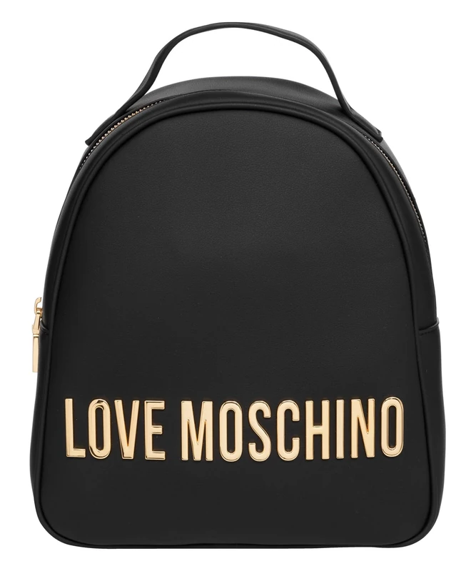 Love Moschino women Maxi lettering backpack black