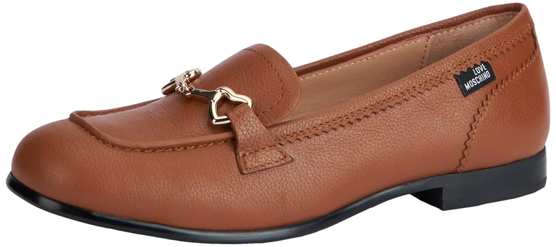 Love Moschino Women's ja10091g1i Driving Style Loafer, Brown, 6 UK