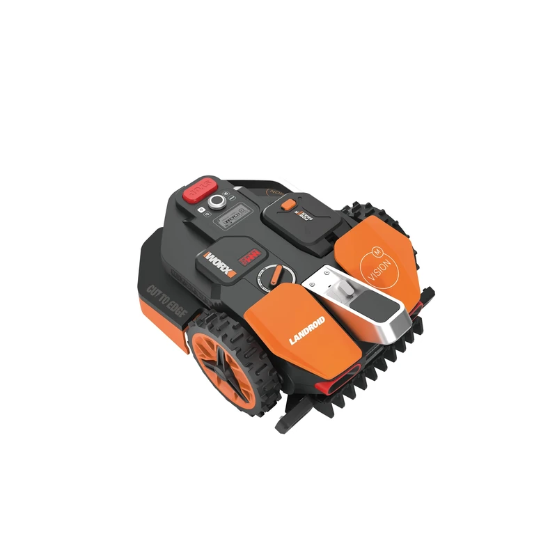 WORX WR206E Landroid Vision Robotic Lawn Mower – 600m² Patented AIA Mowing Multi-Zone, Auto Charging, 20V PowerShare Battery, Rain Sensor, Cut-to-Edge Technology, App-Controlled, 2025 Model