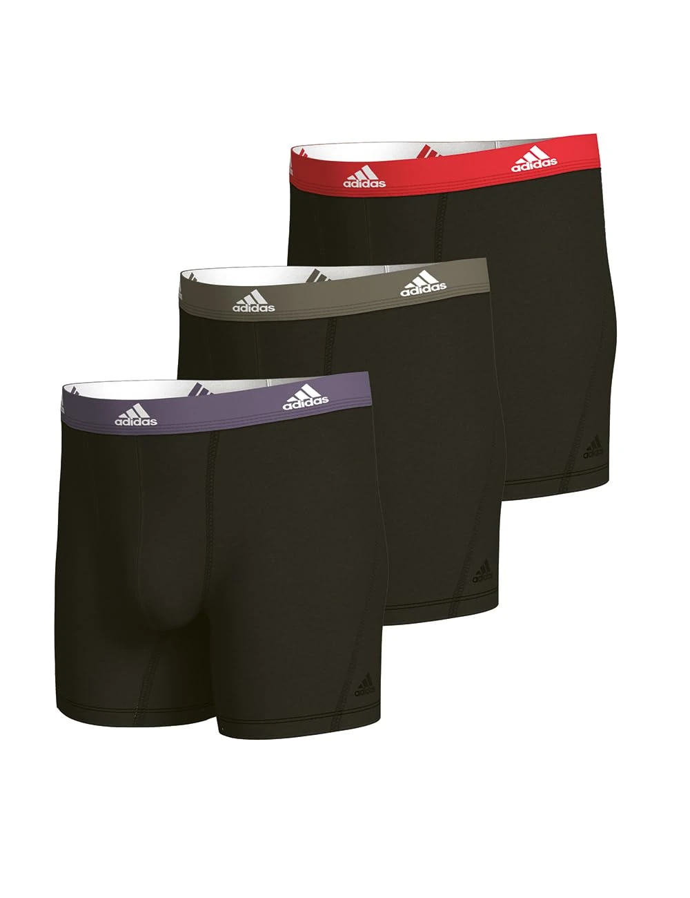 adidas Men's Retro Shorts (Pack of 3), 079 Black, L