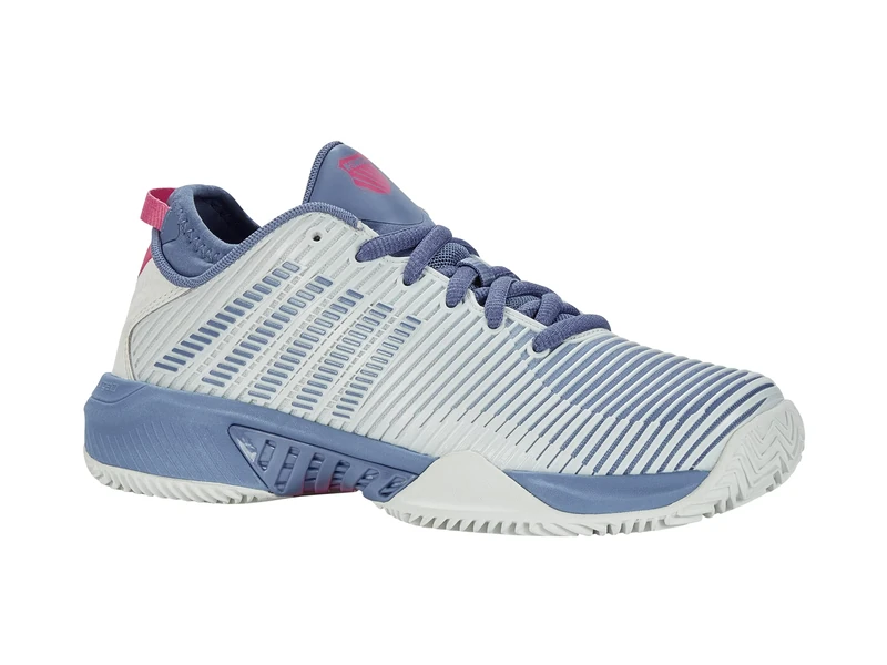 K-Swiss Women's Hypercourt Supreme Hb Tennis Shoes, Blue Blush Infinity Carmine Rose, 5.5 UK